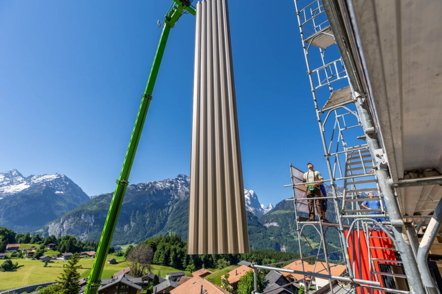 Fassadenmontage